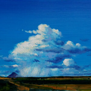 Study - A raincloud over Achill - Painting